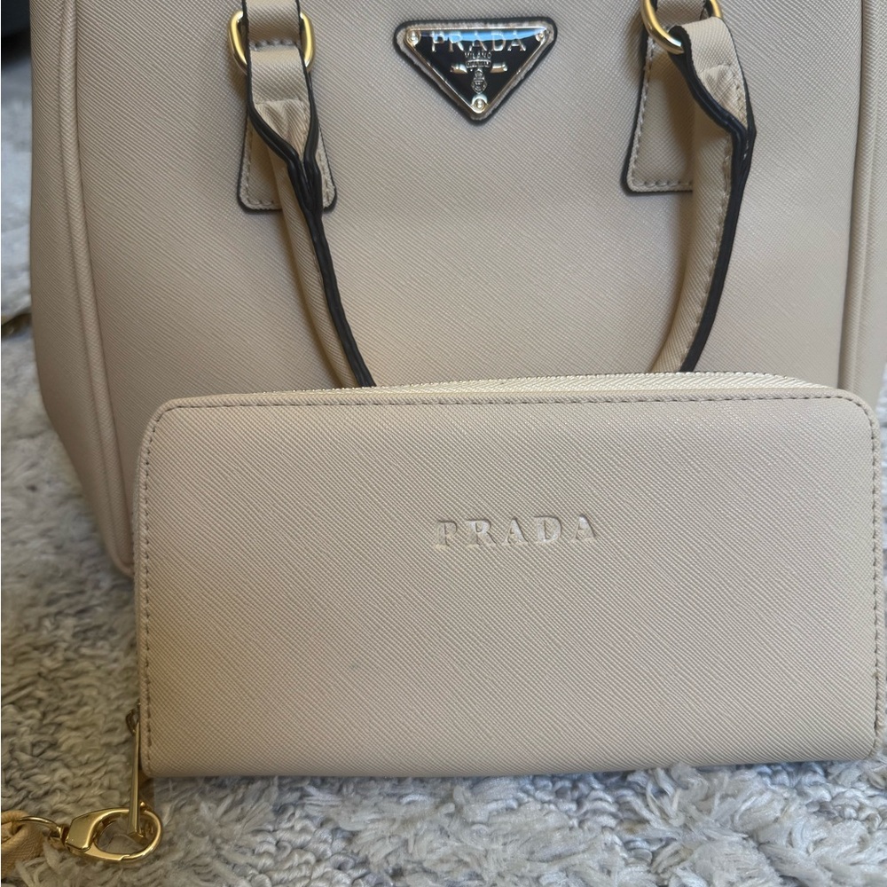 Prada Cream Wallet
